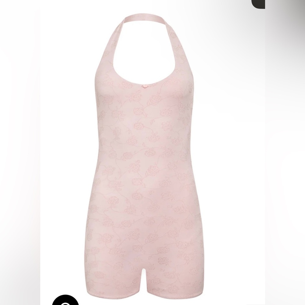 Frankies Bikinis Aurora Halter Bodysuit Active Romper